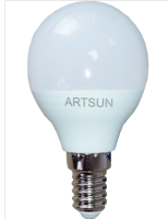Лампа светодиодная ARTSUN LED P45 7W E14  6500K